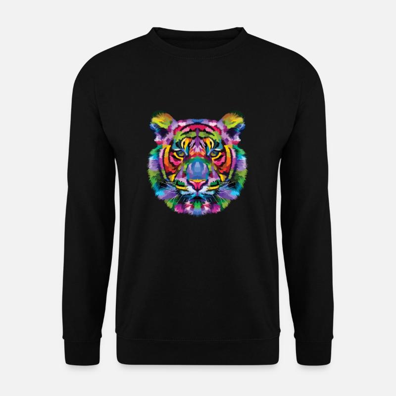 Tiger Tier - Unisex Pullover - Schwarz
