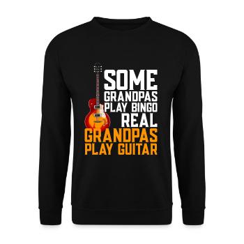 Guitare - Sweat-shirt Unisexe - noir - Devant - Alina (178cm) & Michal (187cm)