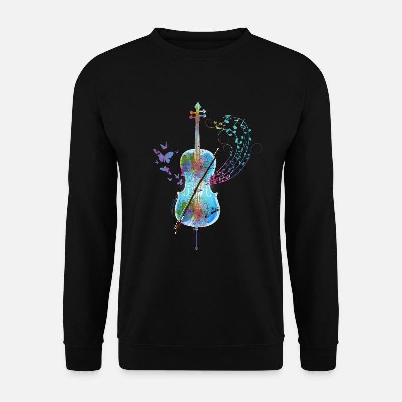 Cello cello player orchestra - Unisex Sweatshirt - black