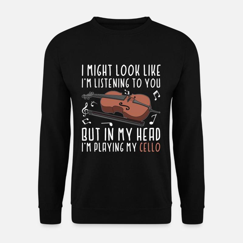 Cello Cellospieler - Unisex Pullover - Schwarz