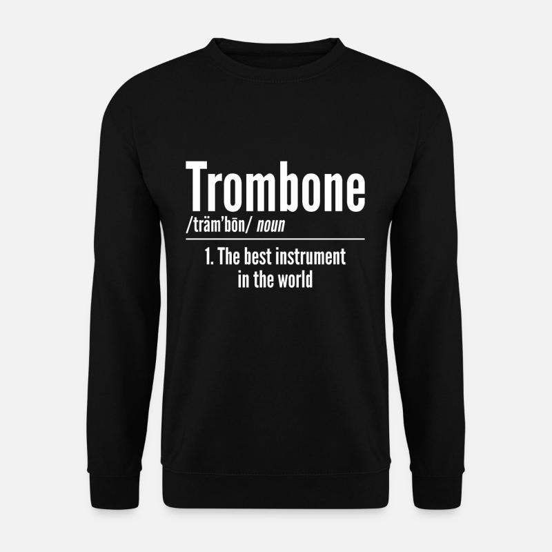 Posaune - Unisex Pullover - Schwarz