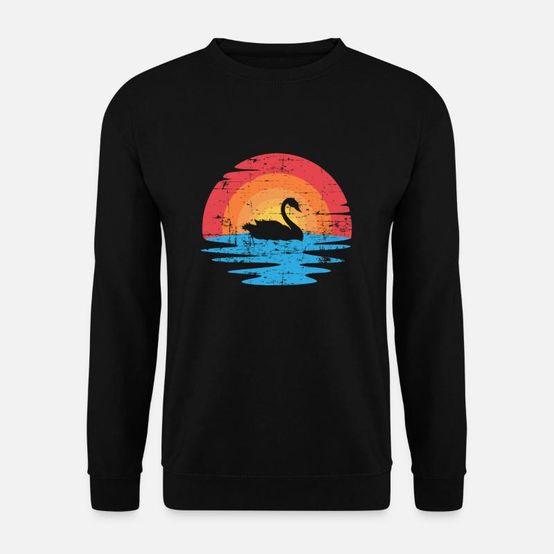 Schwan Tierpfleger - Unisex Pullover - Schwarz