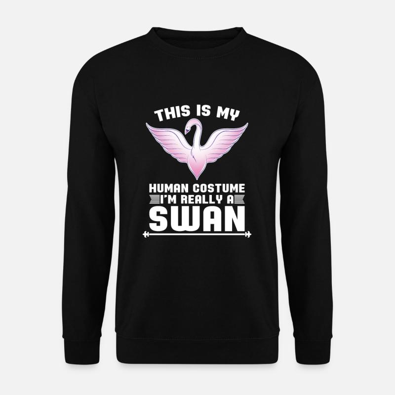 Schwan - Unisex Pullover - Schwarz
