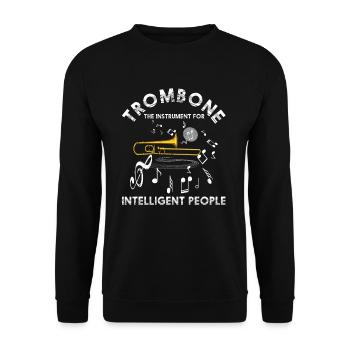 Posaune Orchester - Unisex Pullover - Schwarz - Vorne - Alina (178cm) & Michal (187cm)