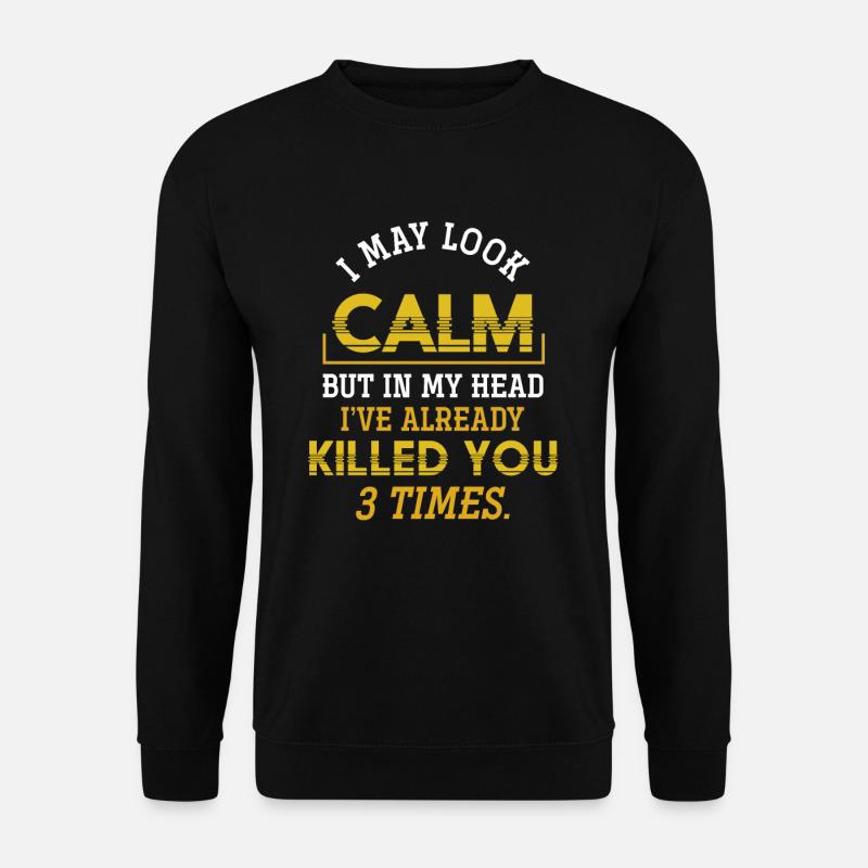 Sarkasmus Ironisch - Unisex Pullover - Schwarz