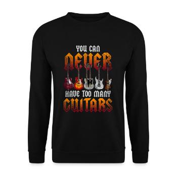 Musique de musicien de guitare - Sweat-shirt Unisexe - noir - Devant - Alina (178cm) & Michal (187cm)