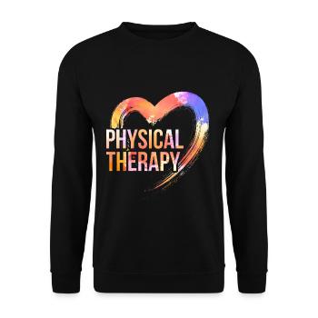 Passion pour la physiothérapie - Sweat-shirt Unisexe - noir - Devant - Alina (178cm) & Michal (187cm)