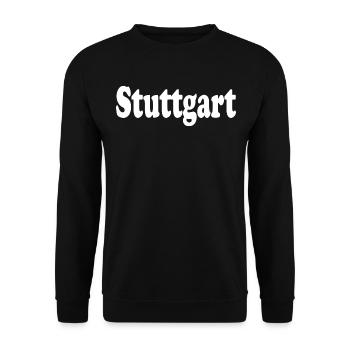 Stuttgart - Sweat-shirt Unisexe - noir - Devant - Alina (178cm) & Michal (187cm)