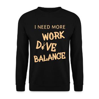 Tauchen Diving Taucher - Unisex Pullover - Schwarz - Vorne - Alina (178cm) & Michal (187cm)