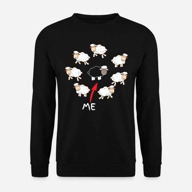 Schwarzes Schaf - Unisex Pullover - Schwarz