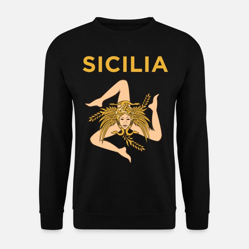 Sicily Trinacria - Unisex Sweatshirt - black