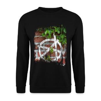 symbole de l'anarchie - Sweat-shirt Unisexe - noir - Devant - Alina (178cm) & Michal (187cm)