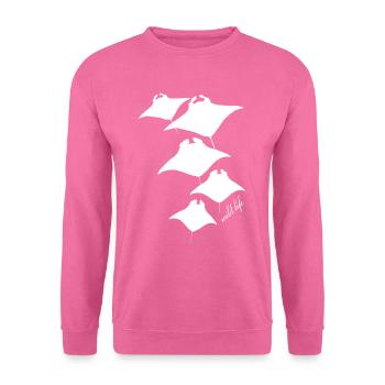 Raies Wildlife - Sweat-shirt Unisexe - rose - Devant