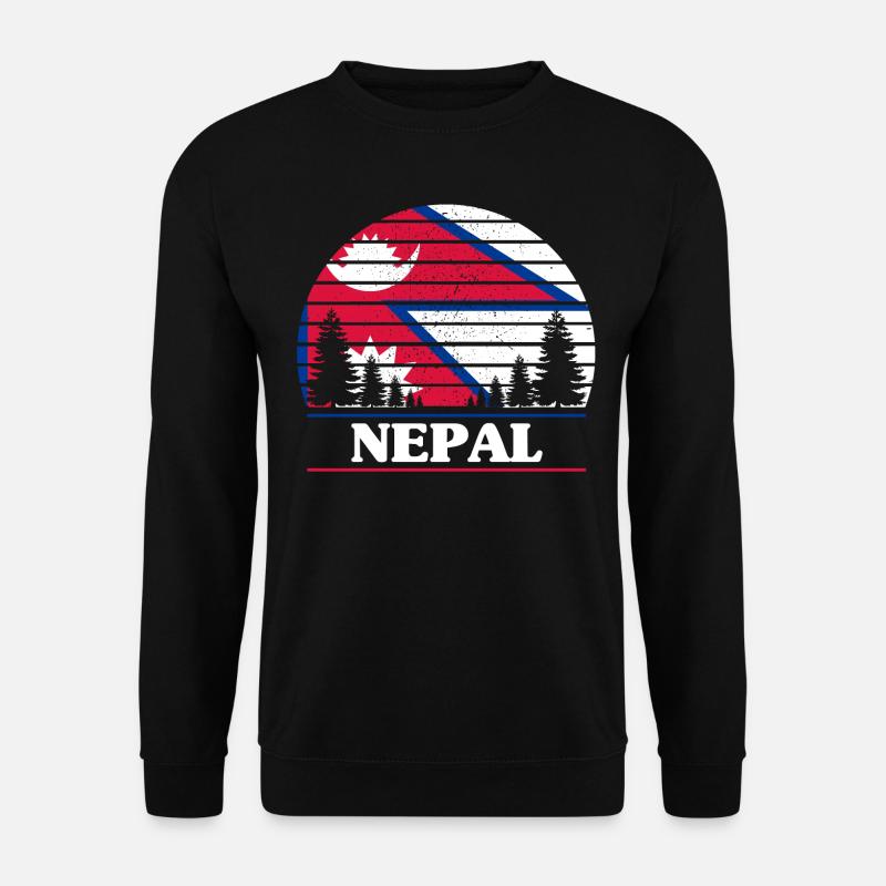 Nepal - Unisex Pullover - Schwarz