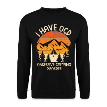 Camping - Sweat-shirt Unisexe - noir - Devant - Alina (178cm) & Michal (187cm)