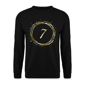 7 - Unisex Sweatshirt - black - Front - Alina (178cm) & Michal (187cm)