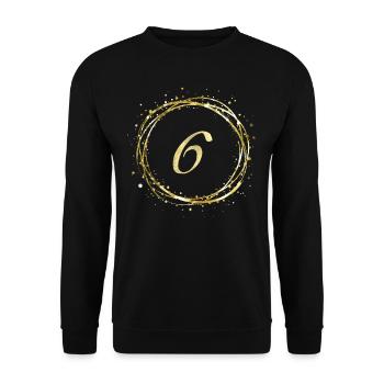 6 - Unisex Sweatshirt - black - Front - Alina (178cm) & Michal (187cm)