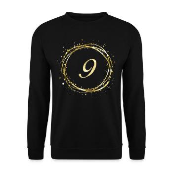 9 - Unisex Sweatshirt - black - Front - Alina (178cm) & Michal (187cm)