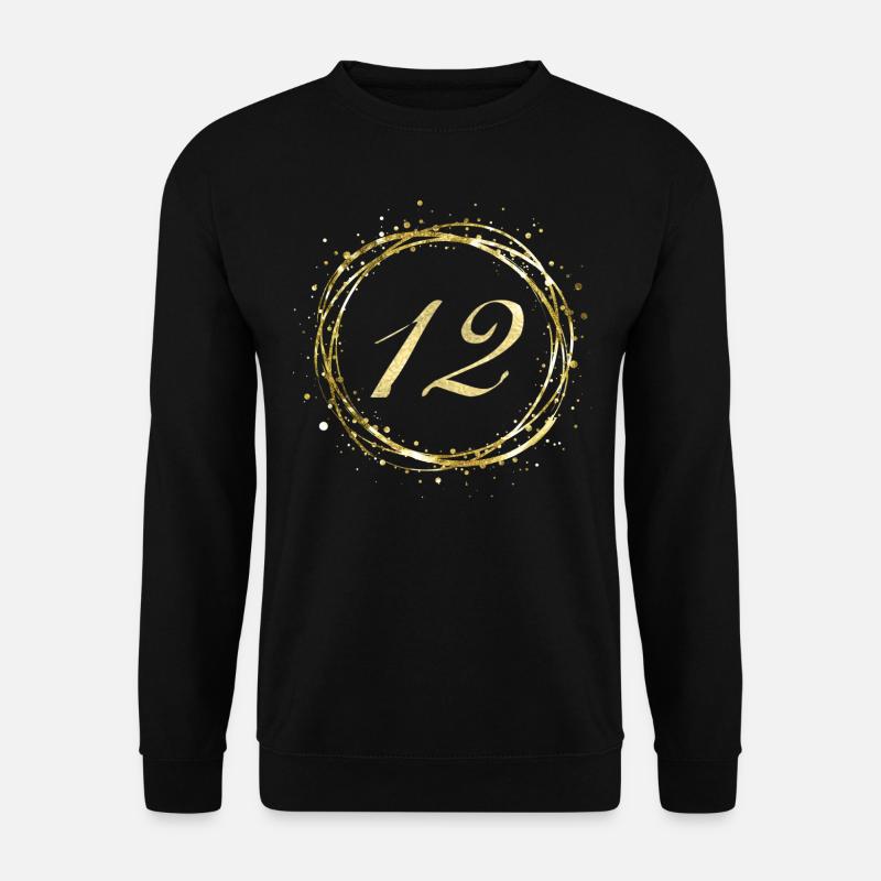 12 - Unisex Pullover - Schwarz