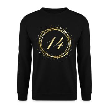 14 - Sweat-shirt Unisexe - noir - Devant - Alina (178cm) & Michal (187cm)