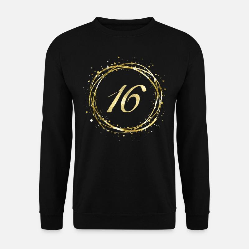 16 - Unisex Pullover - Schwarz