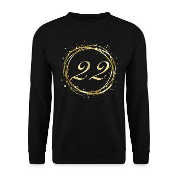 22 - Unisex Sweatshirt - black - Front - Alina (178cm) & Michal (187cm)