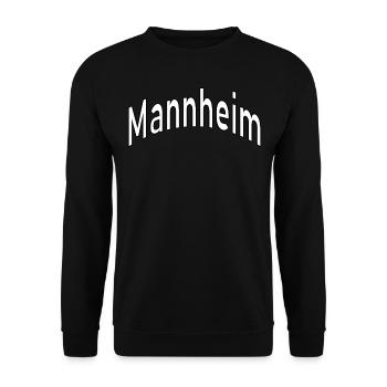 Mannheim - Unisex Sweatshirt - black - Front - Alina (178cm) & Michal (187cm)