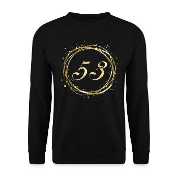 53 - Unisex Pullover - Schwarz - Vorne - Alina (178cm) & Michal (187cm)