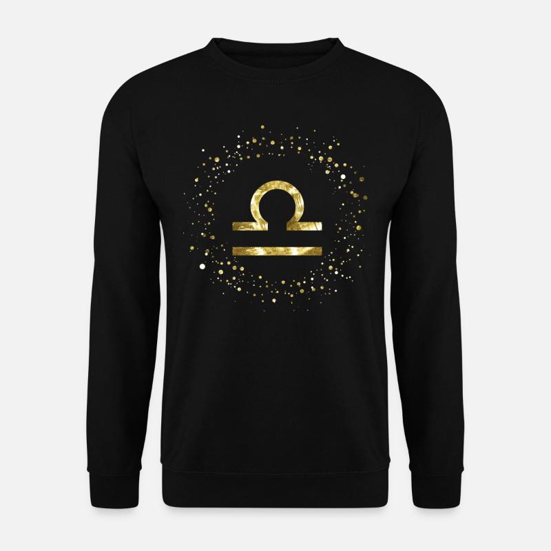 Waage Sternzeichen - Unisex Pullover - Schwarz