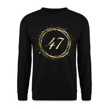 47 - Sweat-shirt Unisexe - noir - Devant - Alina (178cm) & Michal (187cm)