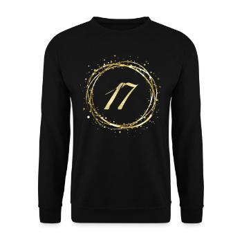 17 - Unisex Sweatshirt - black - Front - Alina (178cm) & Michal (187cm)