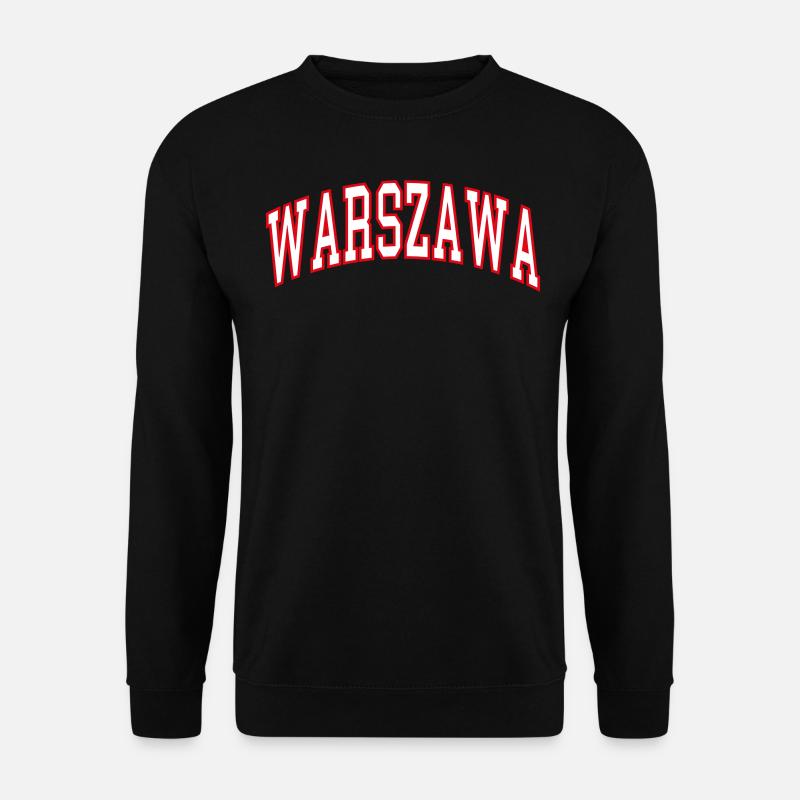 Warszawa - Unisex Pullover - Schwarz