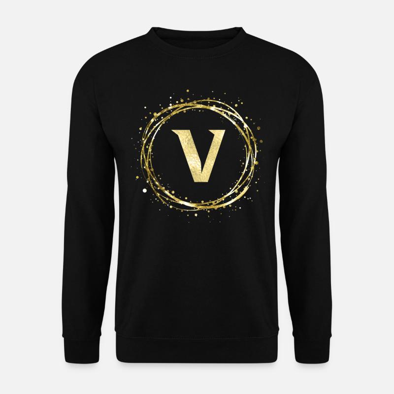 V - Unisex Pullover - Schwarz