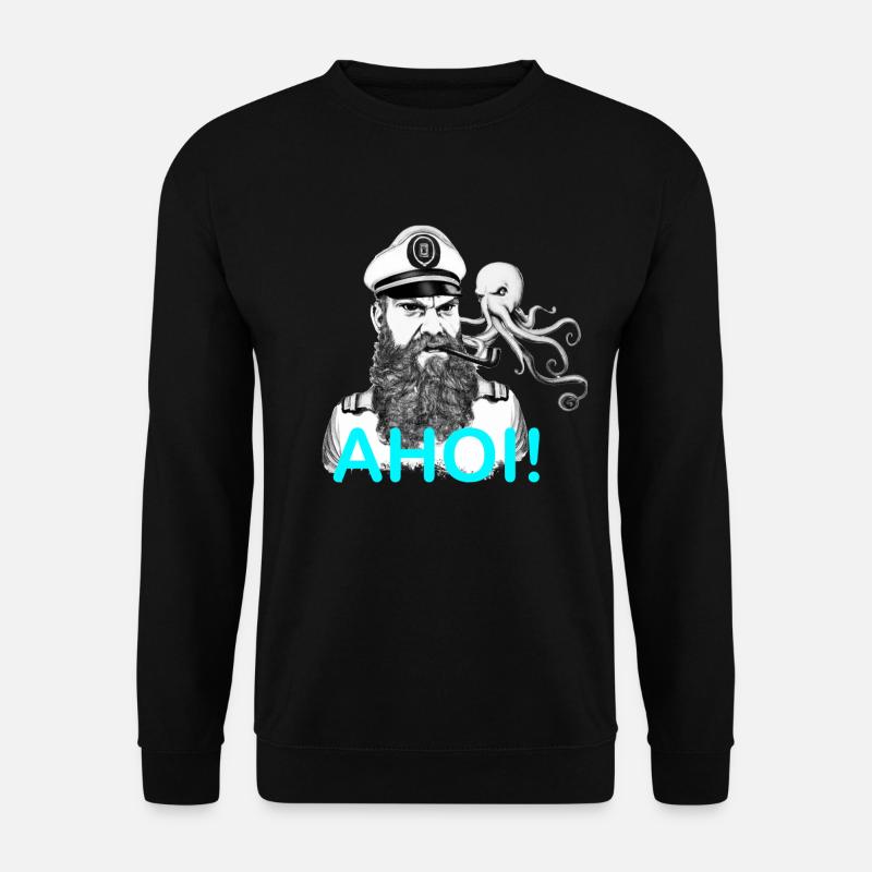 Captain Ahoi - Unisex Pullover - Schwarz