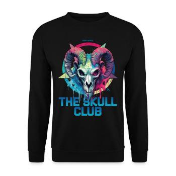 Skull Goat - The Skull Club - Unisex Pullover - Schwarz - Vorne - Alina (178cm) & Michal (187cm)