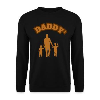 Fier Père Kid Garçon Marron - Sweat-shirt Unisexe - noir - Devant - Alina (178cm) & Michal (187cm)
