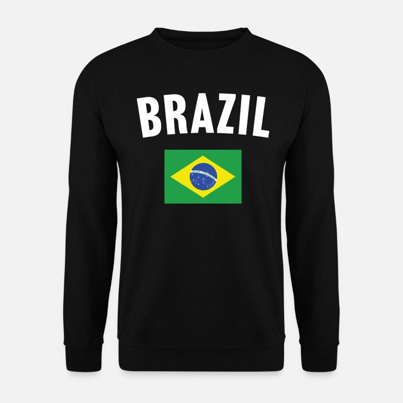 Brasilien Flagge - Unisex Pullover - Schwarz