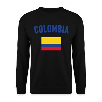 Drapeau de la Colombie - Sweat-shirt Unisexe - noir - Devant - Alina (178cm) & Michal (187cm)