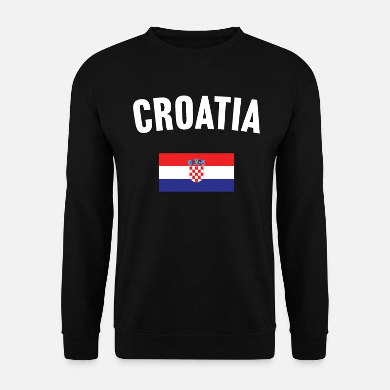Drapeau de la Croatie - Sweat-shirt Unisexe - noir