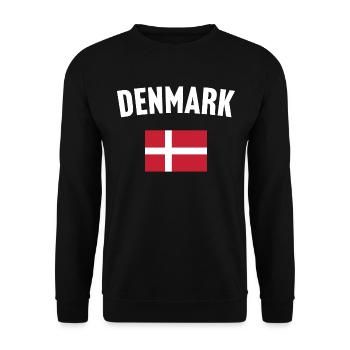 Drapeau du Danemark - Sweat-shirt Unisexe - noir - Devant - Alina (178cm) & Michal (187cm)