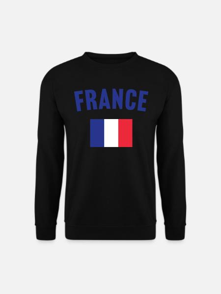 France Flag - Unisex Sweatshirt - black