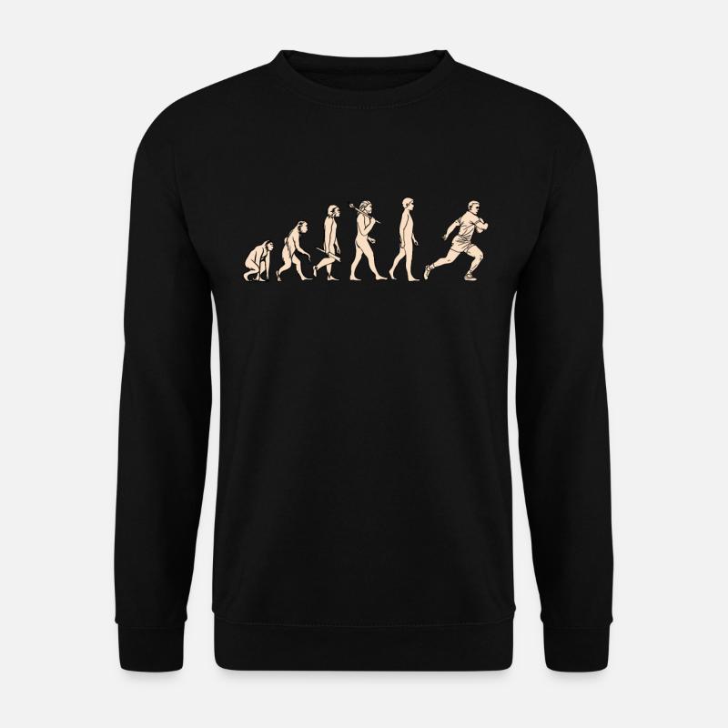 Evolution Rugby Sport from monkey to rugby player - Unisex Sweatshirt - black
