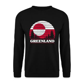 Groenland - Sweat-shirt Unisexe - noir - Devant - Alina (178cm) & Michal (187cm)