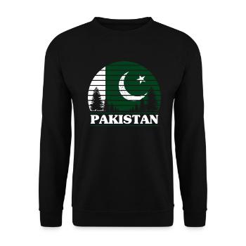 Pakistan - Unisex Sweatshirt - black - Front - Alina (178cm) & Michal (187cm)