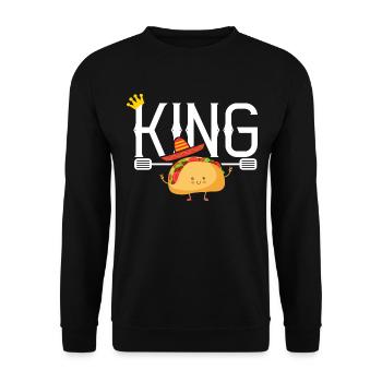 king taco tacos cuisine mexicaine - Sweat-shirt Unisexe - noir - Devant - Alina (178cm) & Michal (187cm)