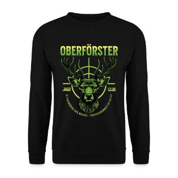 OBERFÖRSTER - Unisex Pullover - Schwarz - Vorne - Alina (178cm) & Michal (187cm)