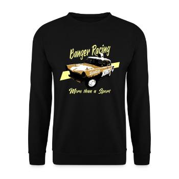 Banger Racing - Mehr als ein Sport - Unisex Pullover - Schwarz - Vorne - Alina (178cm) & Michal (187cm)