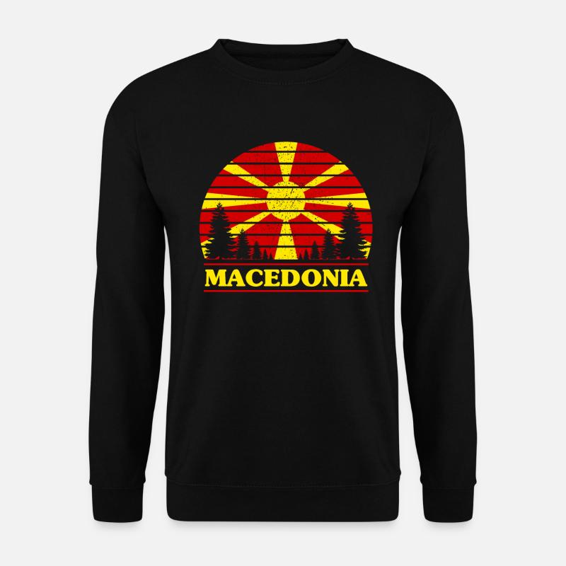 Mazedonien - Unisex Pullover - Schwarz