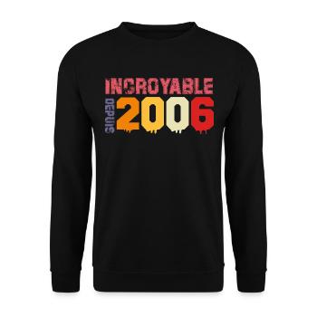 Génial depuis 2006 - Sweat-shirt Unisexe - noir - Devant - Alina (178cm) & Michal (187cm)