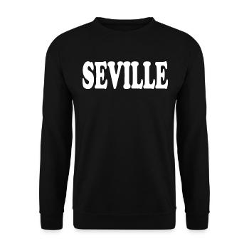 Seville - Unisex Sweatshirt - black - Front - Alina (178cm) & Michal (187cm)